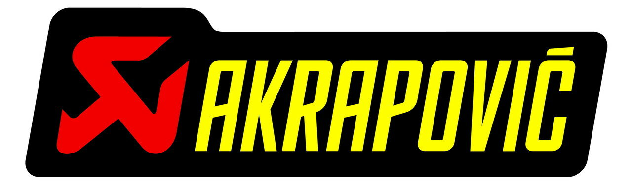 AKRAPOVIC アクラポビッチ アルミ耐熱ステッカー 横 ステッカー・デカール 外装