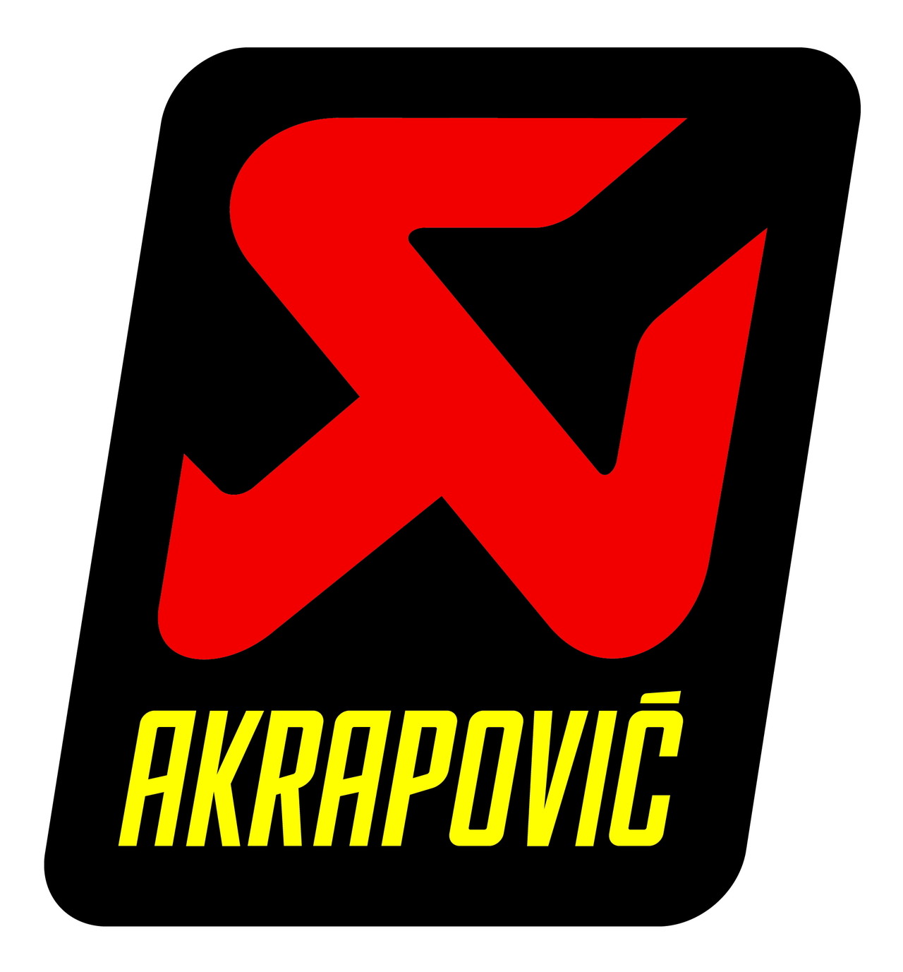 AKRAPOVIC アクラポビッチ アルミ耐熱ステッカー 縦