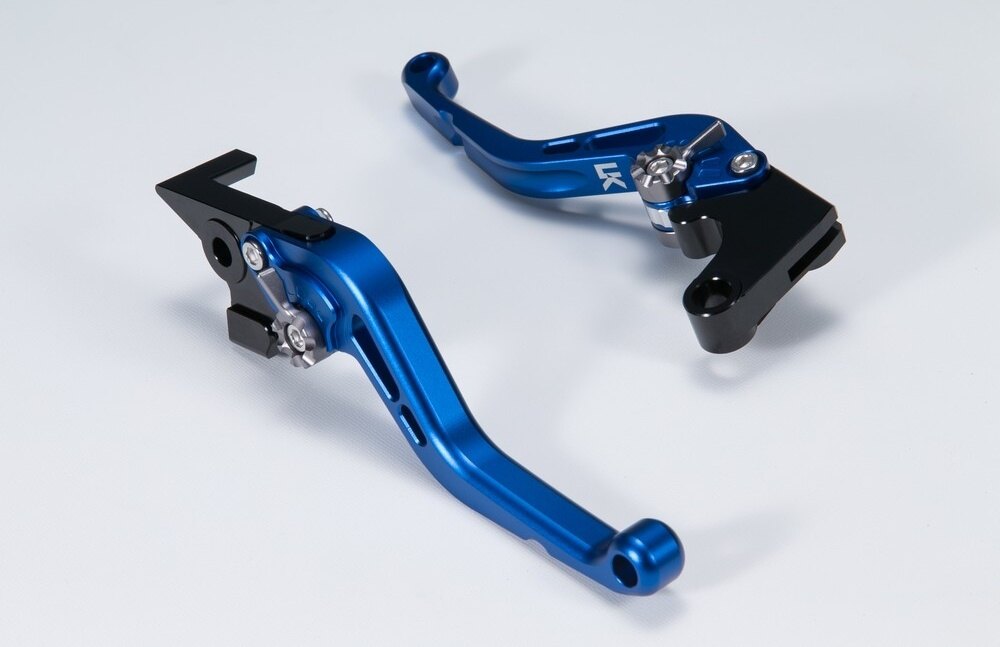 U-KANAYA ユーカナヤ スタンダードタイプ アルミビレットレバーセット マットカラー SPEED TWIN 900 TRIUMPH トライアンフ ブレーキ・クラッチレバーセット ハンドル周辺パーツ ハンドル レバーカラー：マットブルー / アジャスターカラー：マットシルバー