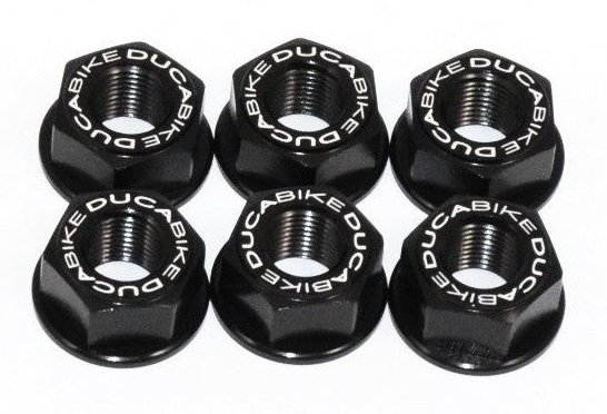 DUCABIKE (DBK) ドゥカバイク (ディービーケー) リアスプロケット ナットセット DUCATI ドゥカティ スプロケットボルト・ナット 駆動系 カラー：ブラック