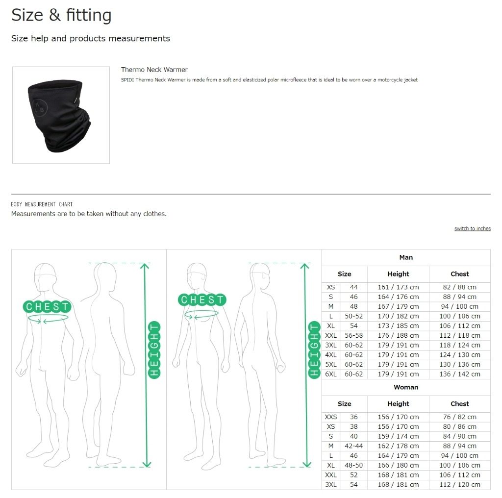 SPIDI スピーディー THERMO NECK WARMER ネックチューブ・ネックウォーマー アパレル