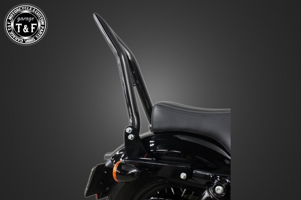 Garage T&F ガレージ 極太Φ38シーシーバー 純正フェンダー専用 XL1200 XL883 HARLEY-DAVIDSON ハーレーダビッドソン グラブバー・タンデムバー・シーシーバー 外装 カラー：ブラック / サイズ：ロング(長さ：約550mm)