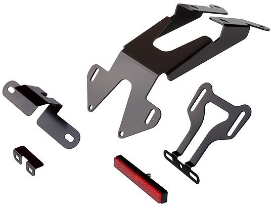 ■商品概要【材質】ステンレス(SUS304)■詳細説明純正のナンバー灯、ウインカーを流用して取付ホルダーと付属の小型リフレクターですっきりと装着できるフェンダーレスキットです。振動の伝わり易いテールエンドなので強度、耐候性に優れたSUS304を使用。強度を確保しながらレーザーカットで肉抜きをして軽量化を図り、シンプルで機能的なデザインと耐久性を両立しました。製品表面はブラックカチオン処理でスタイリッシュに仕上げています。■注意点※メーカー都合により商品の仕様変更がある場合がございます。ご了承ください。※この製品の取り付けは技術の確かなショップで行うことお勧めします。※車両の使用条件・状況(ローダウン仕様、 2人乗りや搭乗者の重量状況、 段差からの着地時、スポーツ走行等)でリフレクターがタイヤに接触する可能性があります。そのような使用が想定される場合は本製品の取り付けはできません。※道路運送車両法の規則改正が行われた場合は新基準に合わせる製品の加工・取付を技術の確かなショップで行う必要があります。またこの製品を取り付けた車両の車検を保障するものではありません。■適合車種CABALLERO SCRAMBLER 125&ensp;CABALLERO SCRAMBLER 125 年式: 20-22CABALLERO SCRAMBLER 250&ensp;CABALLERO SCRAMBLER 250 年式: 20-22CABALLERO SCRAMBLER 500&ensp;CABALLERO SCRAMBLER 500 年式: 20-22CABALLERO 500 Rally&ensp;CABALLERO 500 Rally 年式: 20-22