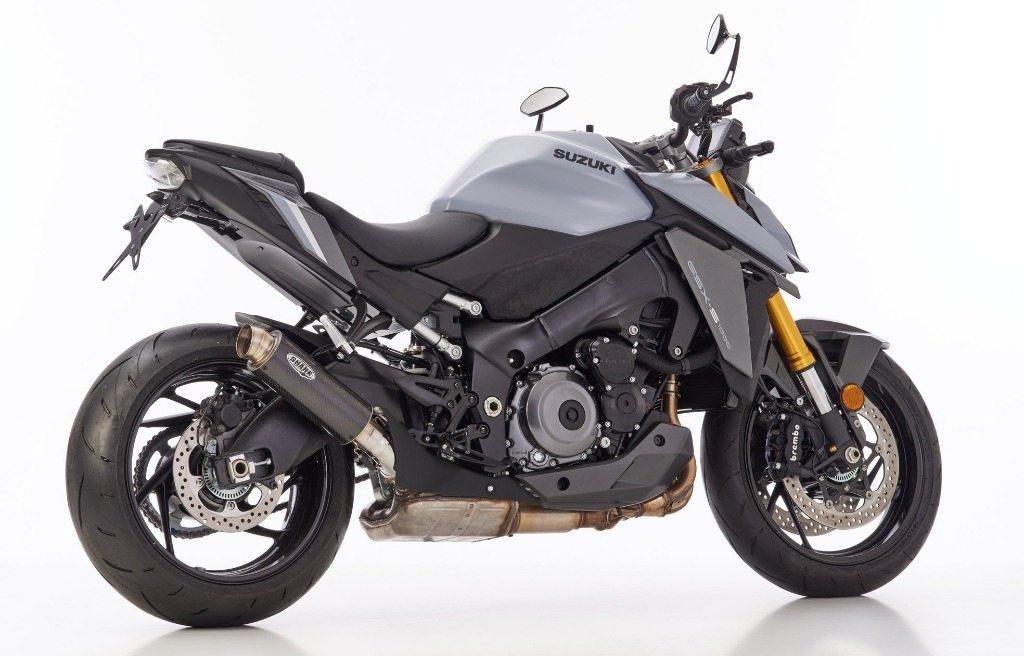 SUZUKI - SHARK シャーク SRC 4 スリップオンエキゾースト (4-1) スーパーショート GSX-S 950 1000 SUZUKI スズキ スリップオンマフラー マフラー 素材：carbon