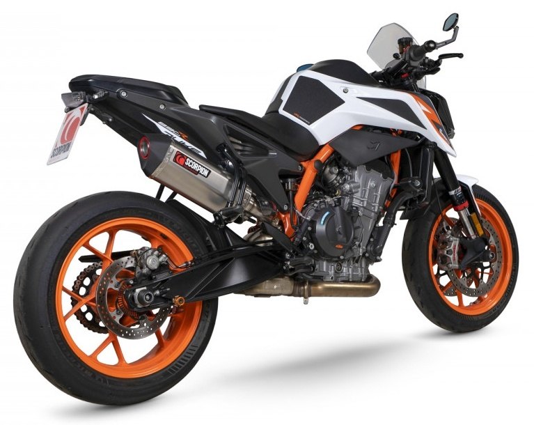 SCORPION スコーピオン セルケトパラレル スリップオンマフラー 890 DUKE KTM マフラー タイプ：Titanium Sleeve／重量：1.99KG