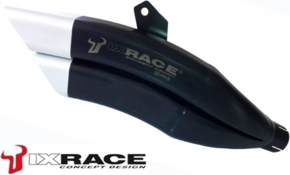 IXRACE アイエックスレース デュアル スクエア 左右2本出し マフラー Z1000 SX KAWASAKI カワサキ スリップオンマフラー サイレンサータイプ：マットブラック(Z7B)