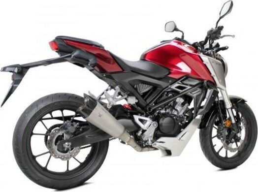 IXRACE アイエックスレース ヘキサゴン デュアルエンド フルエキゾースト マフラー CB125R CB150R HONDA ホンダ フルエキゾーストマフラー サイレンサータイプ：マットポリッシュ・チタン(M10)