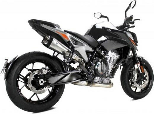 IXRACE アイエックスレース ヘキサゴン デュアルエンド スリップオン マフラー DUKE790 KTM スリップオンマフラー サイレンサータイプ：マットポリッシュ・ステンレス(M9)