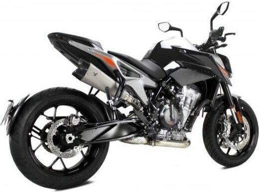 IXRACE アイエックスレース ヘキサゴン デュアルエンド スリップオン マフラー DUKE790 KTM スリップオンマフラー サイレンサータイプ：マットポリッシュ・チタン(M10)