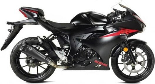 751 cc 〜 - IXRACE アイエックスレース ヘキサゴン デュアルエンド フルエキゾースト マフラー GSX-R 125 GSX-S SUZUKI スズキ フルエキゾーストマフラー サイレンサータイプ：マットブラック(M9B)