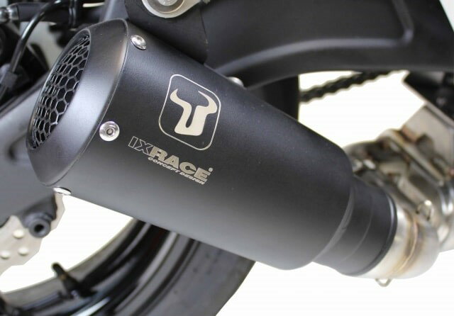 IXRACE アイエックスレース コニカルショート フルエキゾーストマフラー YZF-R15 YAMAHA ヤマハ マフラー サイレンサータイプ：マットブラック
