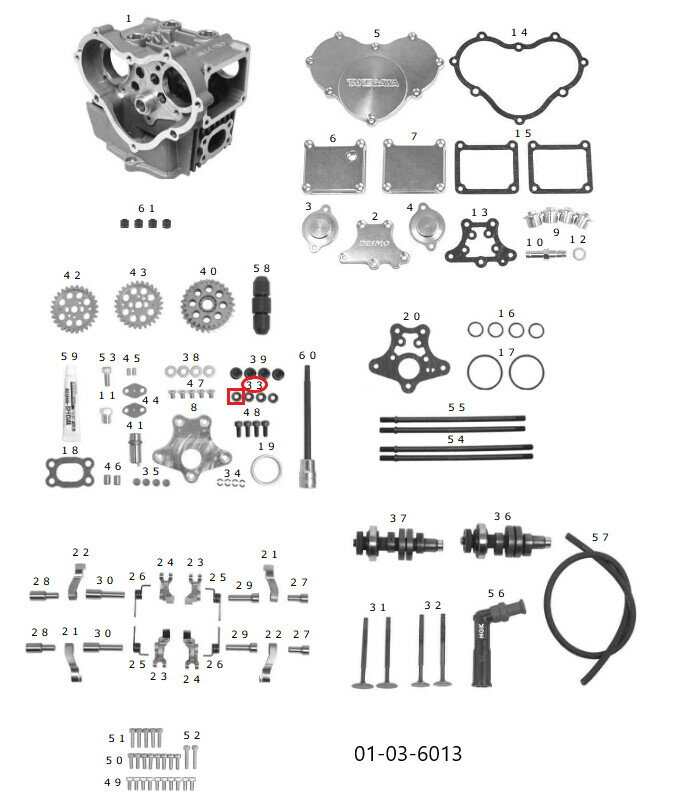 SP武川 SPタケガワ 【補修部品】 バルブキャップ (2.575)/モンキー/DESMO-4V その他エンジンパーツオプション・補修部品 エンジンパーツ エンジン