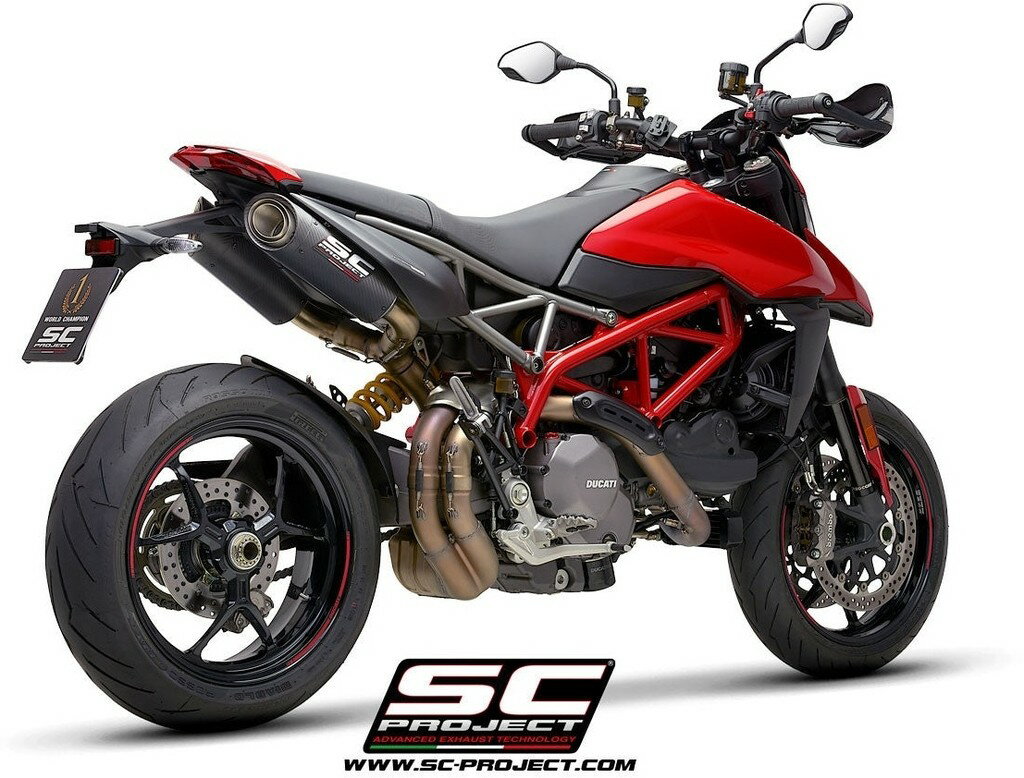 SC-PROJECT SCプロジェクト S1 ツイン カーボンスリップオンサイレンサー HYPERMOTARD 950 RVE SP DUCA..