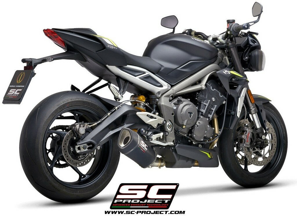 SC-PROJECT SCプロジェクト SC1-R スリップオンサイレンサー STREET TRIPLE 765 S R RS 660 TRIUMPH トライアンフ スリップオンマフラー マフラー