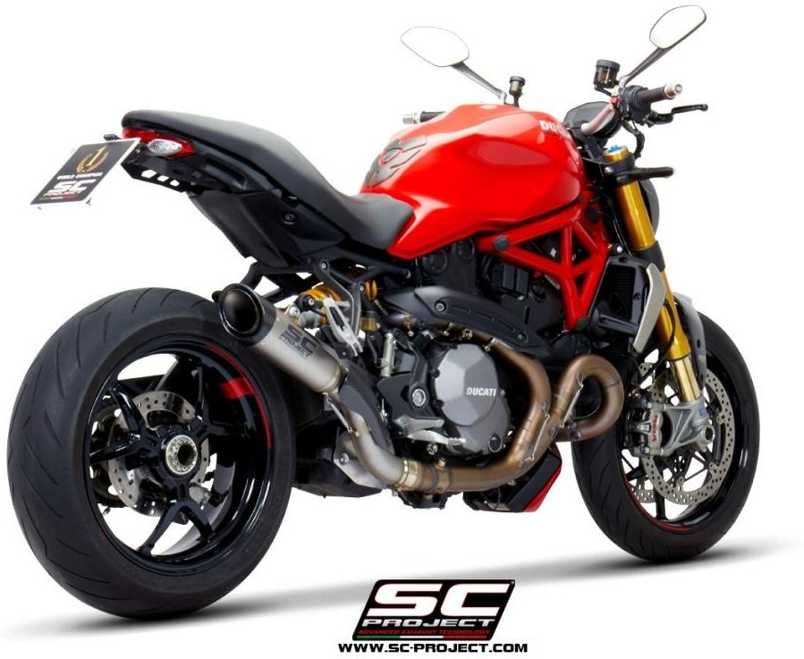 SC-PROJECT SCプロジェクト S1 スリップオンサイレンサー＆フルチタンリンクパイプ MONSTER 821 1200 S R DUCATI ドゥカティ スリップオンマフラー マフラー