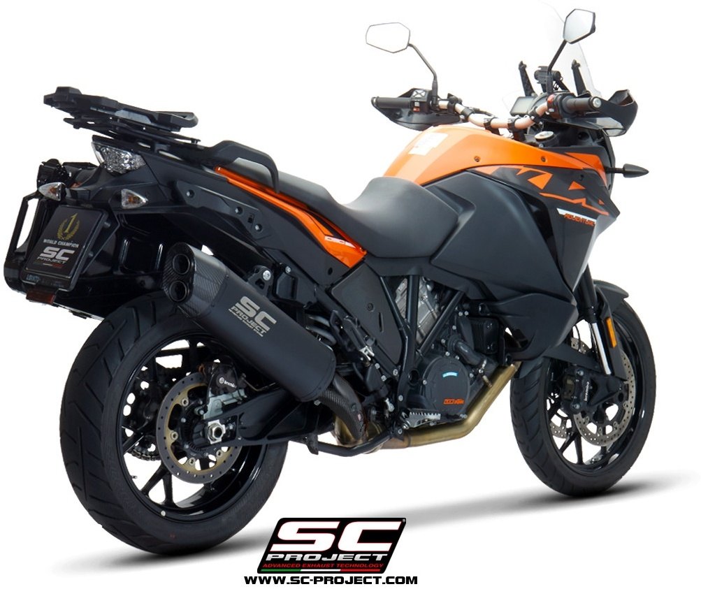 SC-PROJECT SCプロジェクト アドベンチャー スリップオンサイレンサー ブラックエディション 1090 ADVENTURE 1190 1290 SUPER KTM スリップオンマフラー マフラー