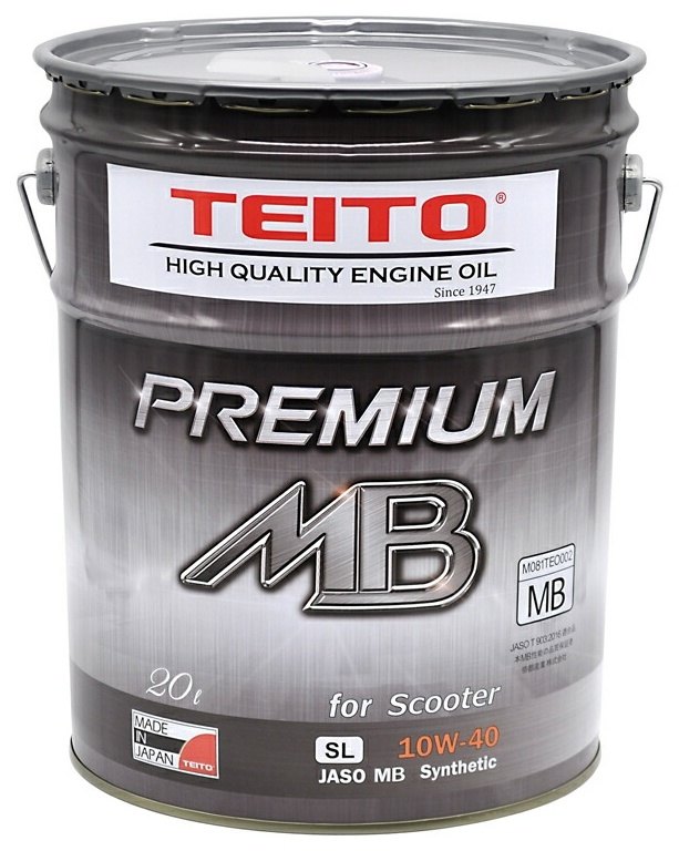 TEITO テイト PREMIUM MB エンジンオイル【10W-40】【4サイクルオイル】【20L】 4サイクルオイル オイル