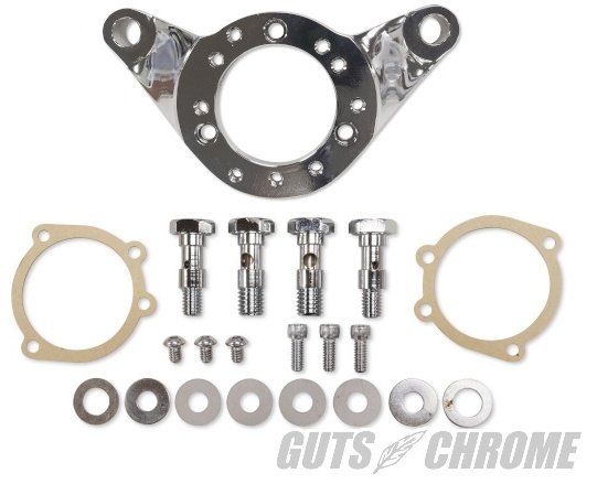 GUTS CHROME ガッツクローム 【V-TWIN】エアクリーナーブラケットキット Eキャブ用変換 ビッグツイン HARLEY-DAVIDSON ハーレーダビッドソン エアクリーナーキット 吸気関連 エンジン