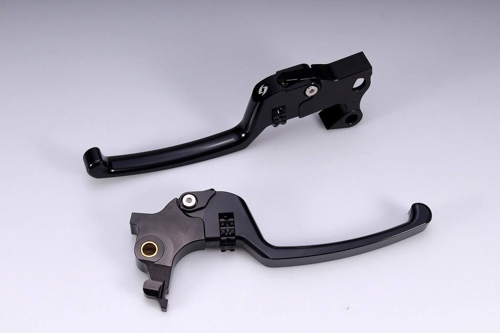 SPEEDRA スピードラ アジャスタブルレバーセット スタンダードタイプ HARLEY-DAVIDSON ハーレーダビッドソン ブレーキ・クラッチレバーセット ハンドル周辺パーツ ハンドル アジャスターカラー：ブラック / レバー本体カラー：ブラック(ハードアルマイト)