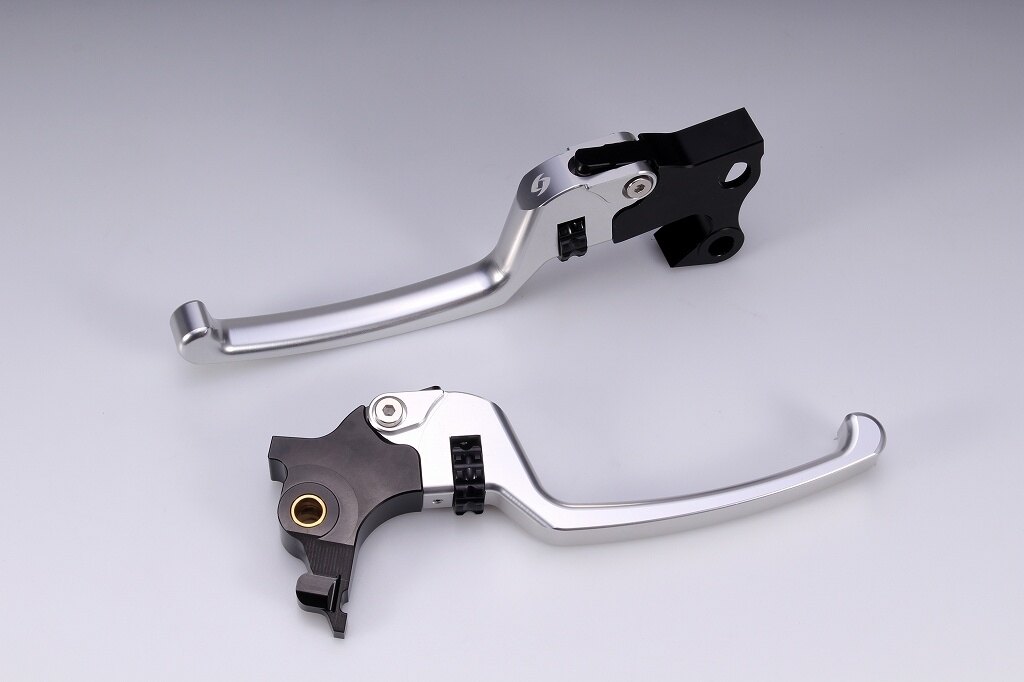SPEEDRA スピードラ アジャスタブルレバーセット スタンダードタイプ HARLEY-DAVIDSON ハーレーダビッドソン ブレーキ・クラッチレバーセット ハンドル周辺パーツ ハンドル レバー本体カラー：シルバー / アジャスターカラー：ブラック
