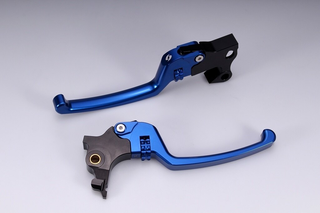 SPEEDRA スピードラ アジャスタブルレバーセット スタンダードタイプ HARLEY-DAVIDSON ハーレーダビッドソン ブレーキ・クラッチレバーセット ハンドル周辺パーツ ハンドル レバー本体カラー：ブルー / アジャスターカラー：ブルー
