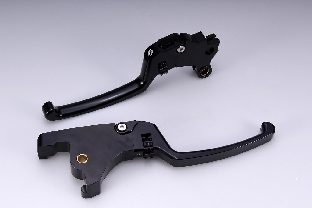 SPEEDRA スピードラ アジャスタブルレバーセット スタンダードタイプ HARLEY-DAVIDSON ハーレーダビッドソン ブレーキ・クラッチレバーセット ハンドル周辺パーツ ハンドル アジャスターカラー：ブラック / レバー本体カラー：ブラック(ハードアルマイト)