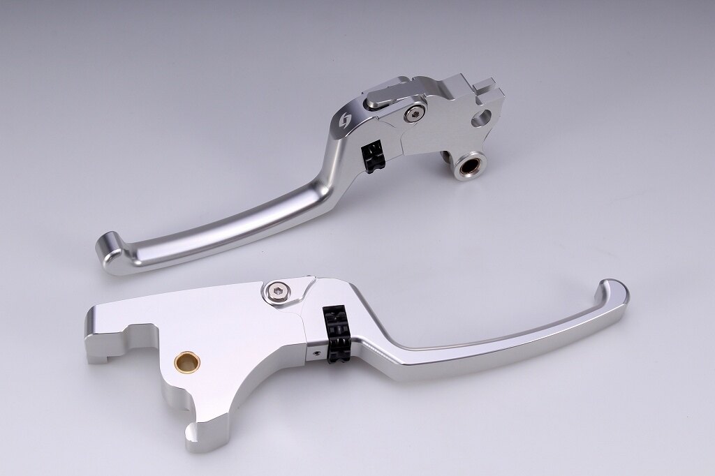 SPEEDRA スピードラ アジャスタブルレバーセット スタンダードタイプ HARLEY-DAVIDSON ハーレーダビッドソン ブレーキ・クラッチレバーセット ハンドル周辺パーツ ハンドル レバー本体カラー：シルバー / アジャスターカラー：ブラック