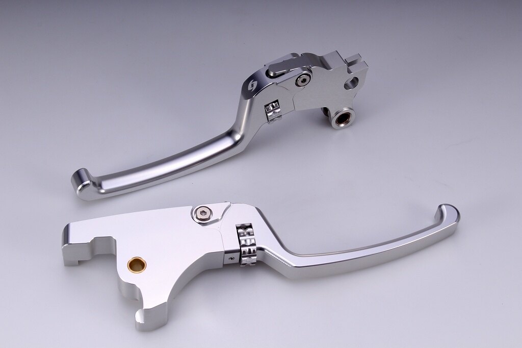 SPEEDRA スピードラ アジャスタブルレバーセット スタンダードタイプ HARLEY-DAVIDSON ハーレーダビッドソン ブレーキ・クラッチレバーセット ハンドル周辺パーツ ハンドル レバー本体カラー：シルバー / アジャスターカラー：シルバー