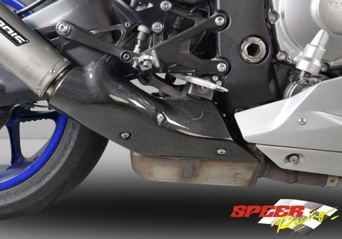 yzf-r1 07 08 クレバーウルフ カーボンマフラーヒートガード パーツ