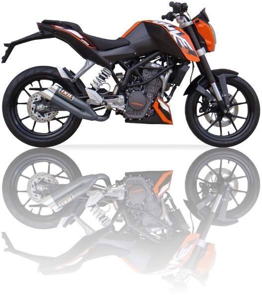 IXIL イクシル L3XB-デュアルラウンドタイプ スリップオンマフラー DUKE 125 KTM マフラー
