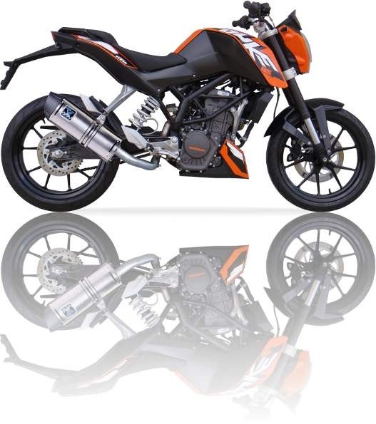 IXIL イクシル SOVE-オーバルタイプスリップオンマフラー DUKE 125 KTM スリップオンマフラー マフラー