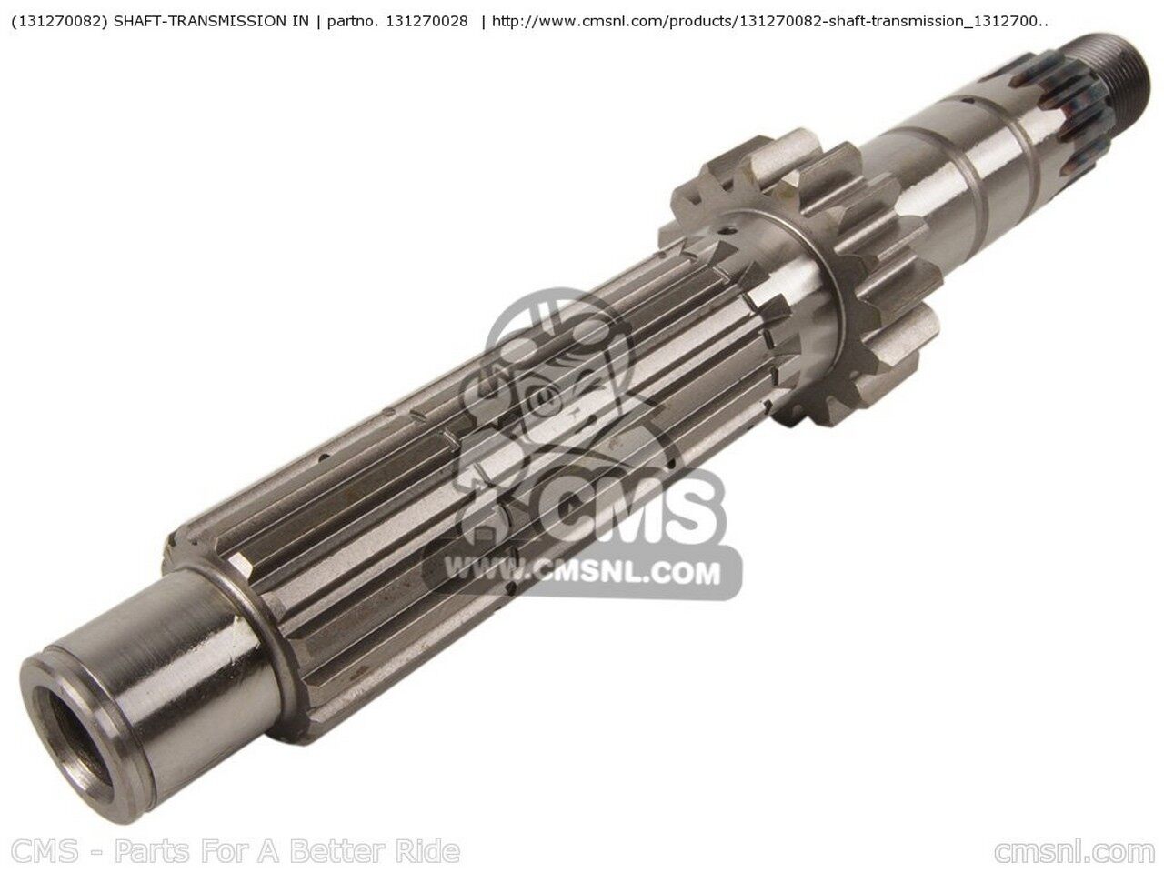 CMS シーエムエス (131270666) SHAFT-TRANSMISSION IN ER650CAF ER6N USA EX650A6F NINJA 650R 2006 CALIFORNIA CANADA EX650A7F 750 EX650A8F 2008 EX650C9F 2009 EX650CAF 2010 KLE650A8F VERSYS KLE650A9F KLE650CAF KAWASAKI カワサキ ミッション・ギア エンジンパーツ