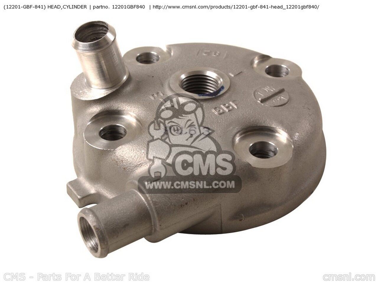 CMS シーエムエス (12201-GBF-841) HEAD，CYLINDER CR80R 2000 Y CANADA USA 2001 1 AUSTRALIA EUROPEAN DIRECT SALES 2002 2 CR80RB CR85R 2003 3 / CMF 2004 4 CR85RB AUSTRALIAT19 T19 HONDA ホンダ シリンダーヘッド エンジンパーツ エンジン