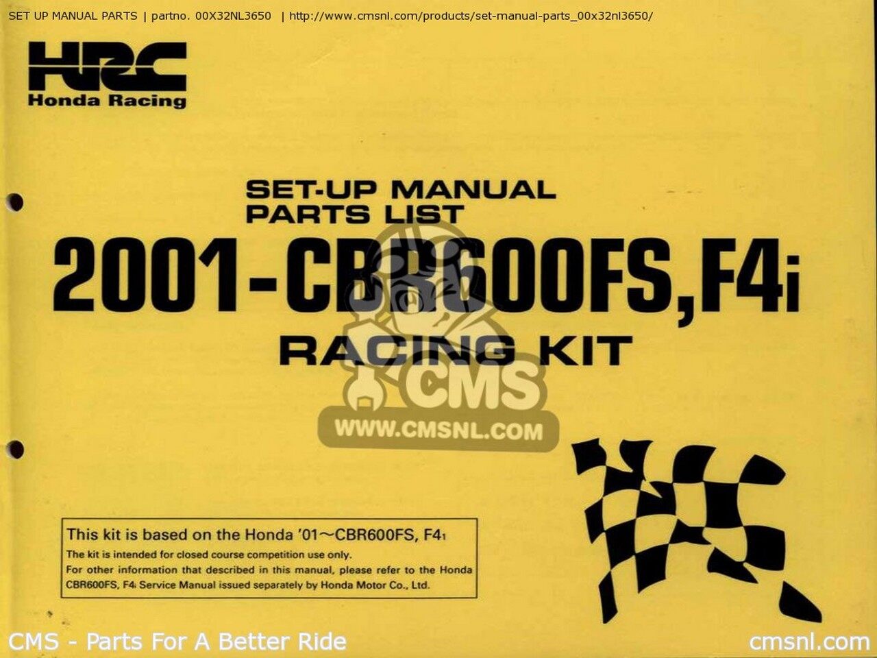 CMS �������२�� SET UP MANUAL PARTS CBR600 FS F4i HONDA �ۥ�� �����ʡ����ޥ˥奢�� DVD�����ҡ���������