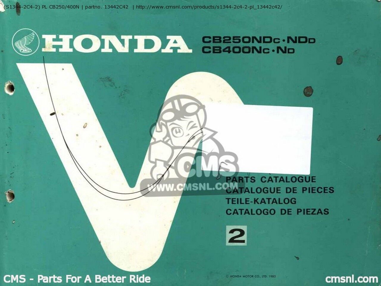 CMS �������२�� (S13442C42) PL CB250��400N CB400 N S13442C42 CB250 HONDA �ۥ�� �ѡ��ĥꥹ�� DVD�����ҡ���������