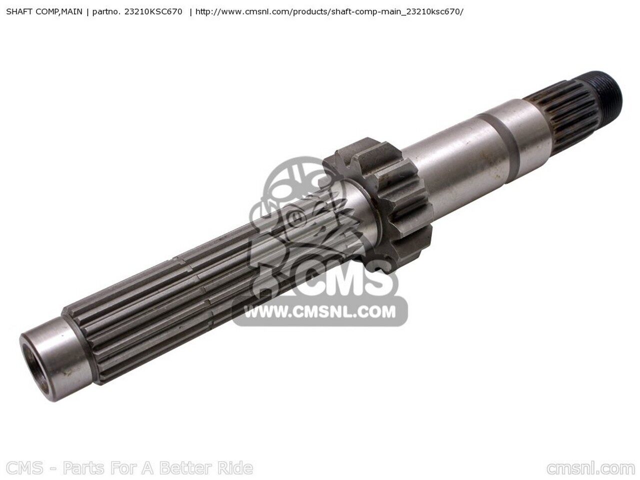 CMS シーエムエス (23210-KSC-A10) SHAFT COMP，MAIN CRF250X 4 EUROPEAN DIRECT SALES / CMF USA 6 7 ..