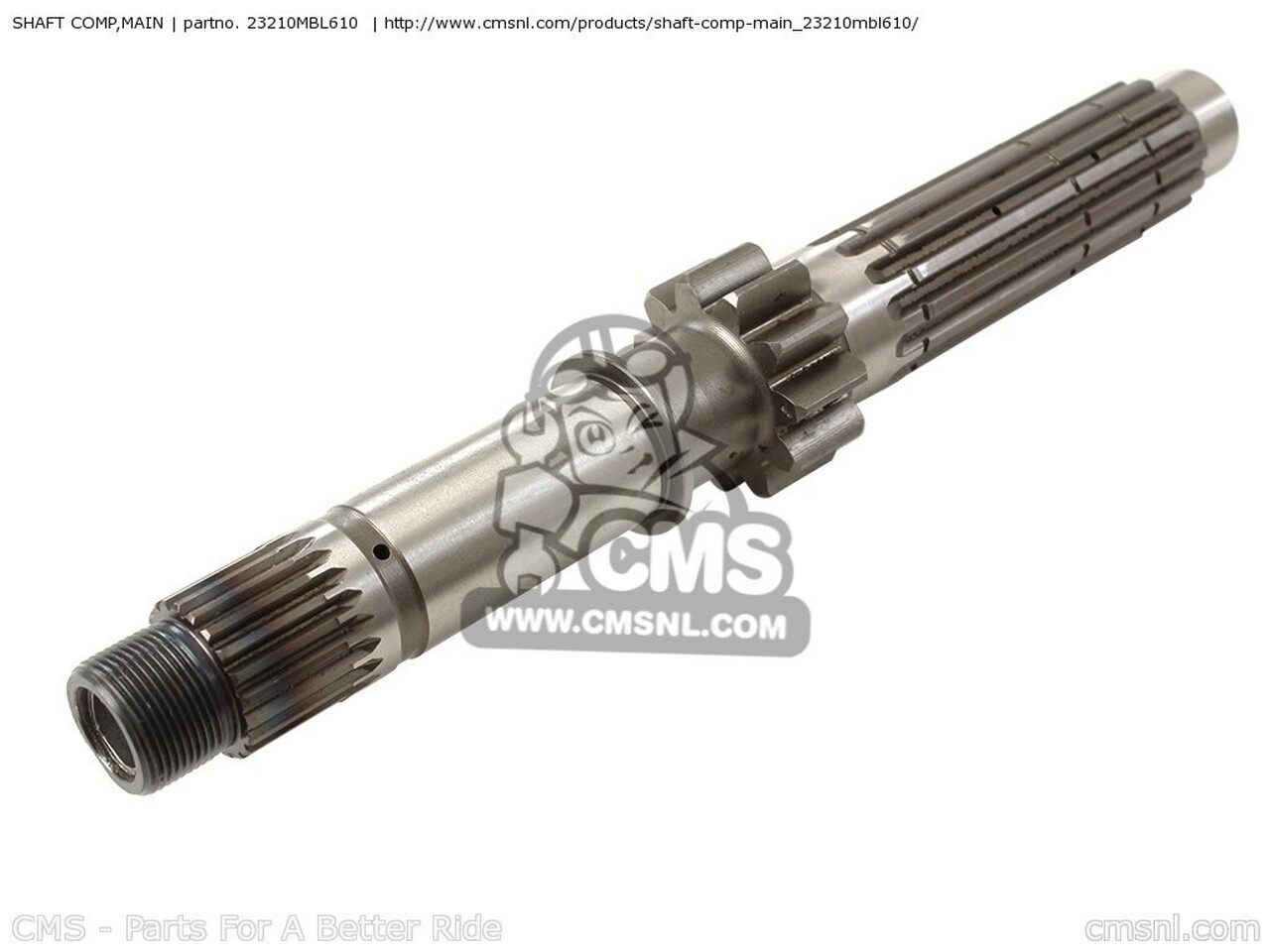 CMS シーエムエス SHAFT COMP，MAIN NT650V DEAUVILLE 2000 Y ENGLAND EUROPEAN DIRECT SALES / 25K FRANCE GERMANY 50P SWITZERLAND 2001 1 2002 2 2003 3 2004 4 AUSTRALIA 25KW 2005 5 IRELAND HONDA ホンダ ミッション・ギア エンジンパーツ エンジン