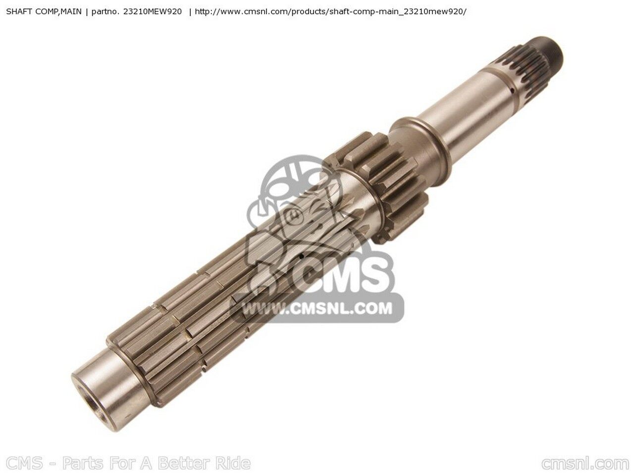 CMS シーエムエス SHAFT COMP，MAIN NT700V 2006 6 AUSTRALIA ENGLAND EUROPEAN DIRECT SALES FRANCE / CMF 2007 7 MKH 2008 8 2010 A DEAUVILLE NT700VA ABS HONDA ホンダ ミッション・ギア エンジンパーツ エンジン