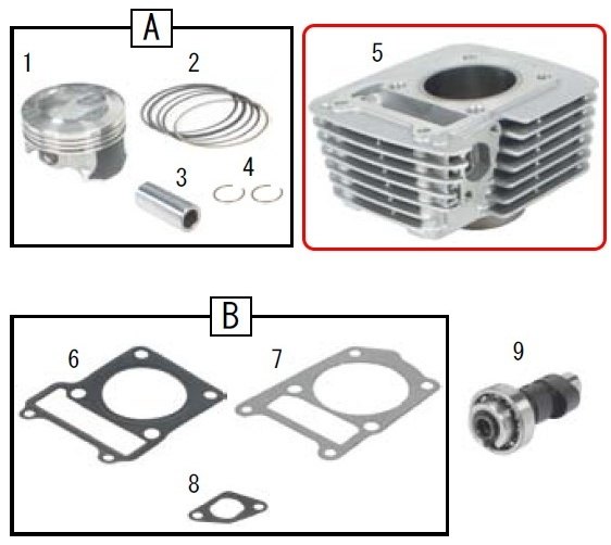 SP武川 SPタケガワ 【補修部品】シリンダー シリンダー エンジンパーツ エンジン
