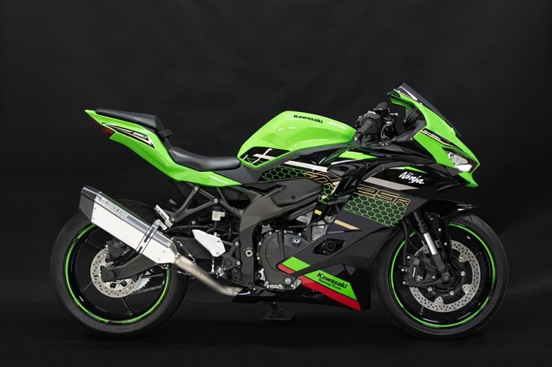 KAWASAKI - TRICKSTAR トリックスター レーシングフルエキゾーストマフラー IKAZUCHI (イカヅチ) ロング Ninja ZX-25R KAWASAKI カワサキ フルエキゾーストマフラー マフラー サイレンサータイプ：ステンレスカーボン