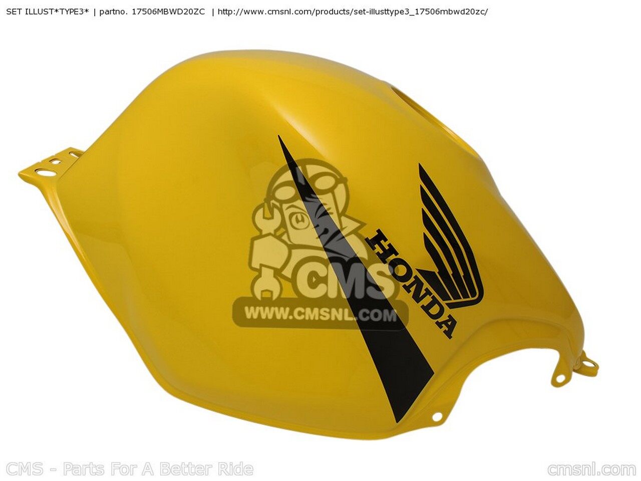 CMS シーエムエス SET ILLUST*TYPE3* CBR600F HURRICANE 1 BRAZIL ENGLAND EUROPEAN DIRECT SALES / 25K FRANCE GERMANYCAT MEXICO HONDA ホンダ ガソリンタンク タンク関連 外装