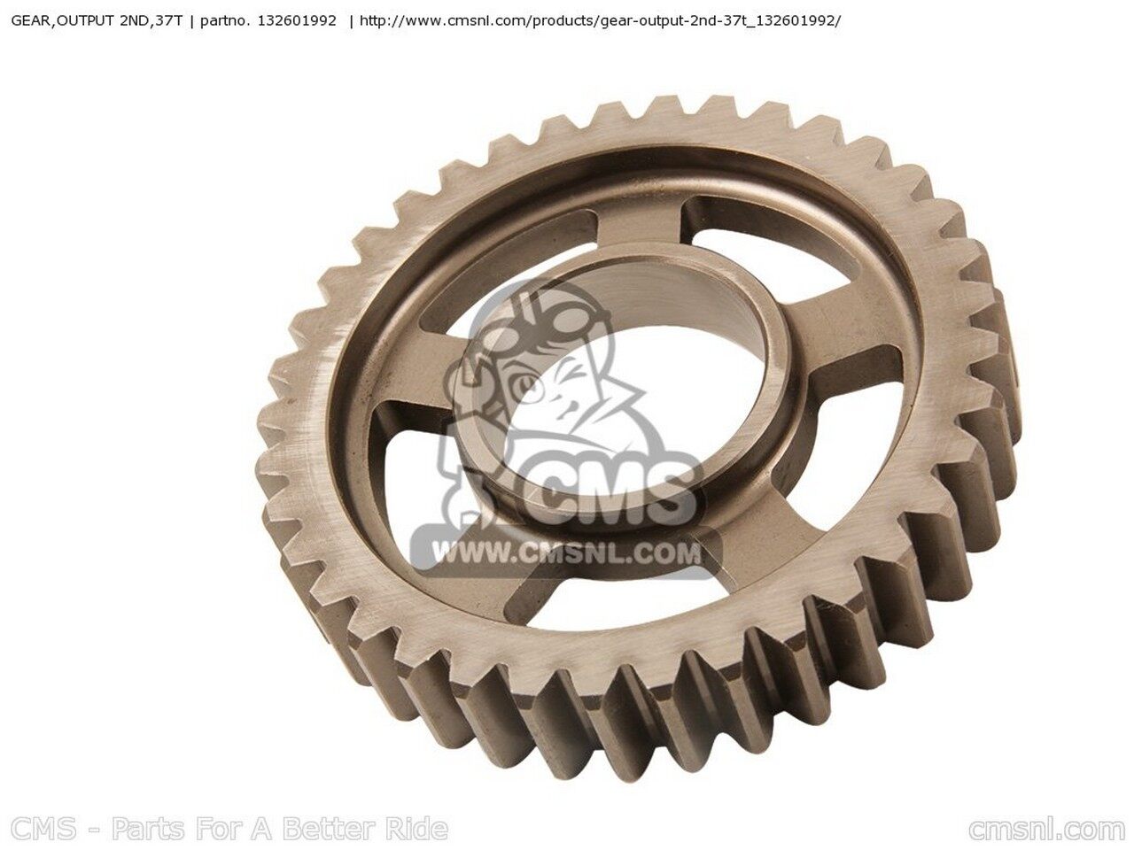 ウェビック 楽天市場店のCMS シーエムエス GEAR，OUTPUT 2ND，37T ZX600K1 NINJA ZX6RR 2003 USA CALIFORNIA CANADA ZX600M1 2004 ZX600N1 2005 ZX600N6F 2006 ZX636B2 ZX6R ZX636C1 ZX636C6F ZX636D6F KAWASAKI カワサキ ミッション・ギア エンジンパーツ エンジン｜アングル3