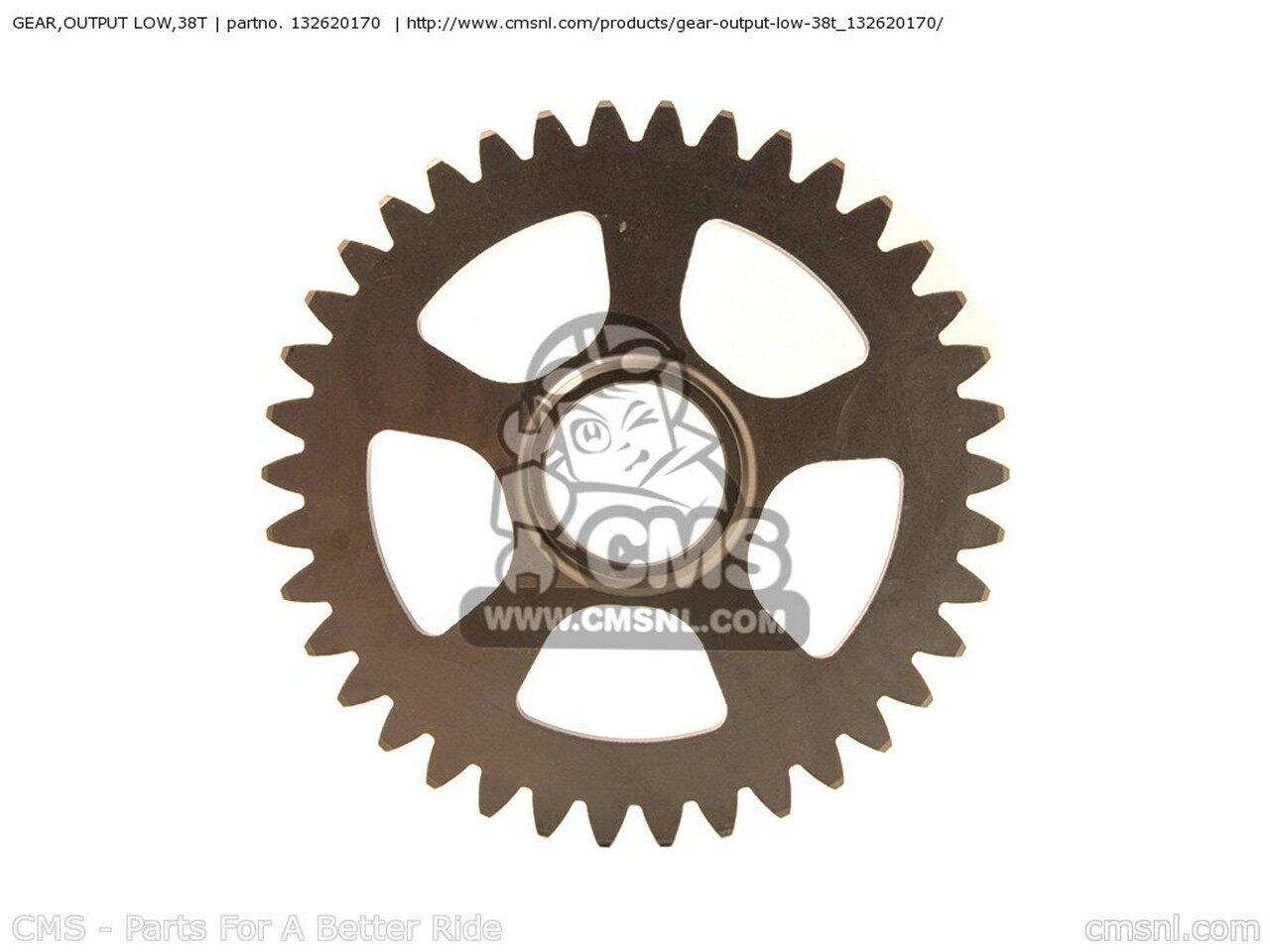 CMS シーエムエス GEAR，OUTPUT LOW，38T ZX1000C1 NINJA ZX10R USA CALIFORNIA CANADA ZX1000C2 ZX1000D6F ZX1000D7F ZX1000D7FA KAWASAKI カワサキ ミッション・ギア エンジンパーツ エンジン(2)