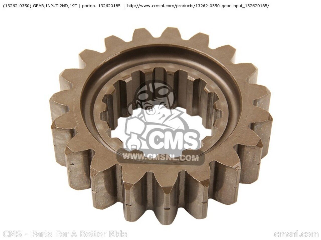 CMS シーエムエス (132620350) GEAR，INPUT 2ND，19T ZX1000C1 NINJA ZX10R USA CA...