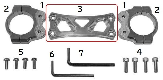 SP武川 SPタケガワ 【補修部品】センタープレート フォークスタビライザー サスペンション 足回り