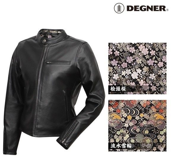 女士用 - DEGNER デグナー 金襴レディースレザージャケット レザージャケット ジャケット アパレル