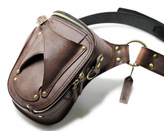 Motor Rock モーターロック MOTOR ROCK × GAHO レザーバッグ Type C ショルダーバッグ バッグ