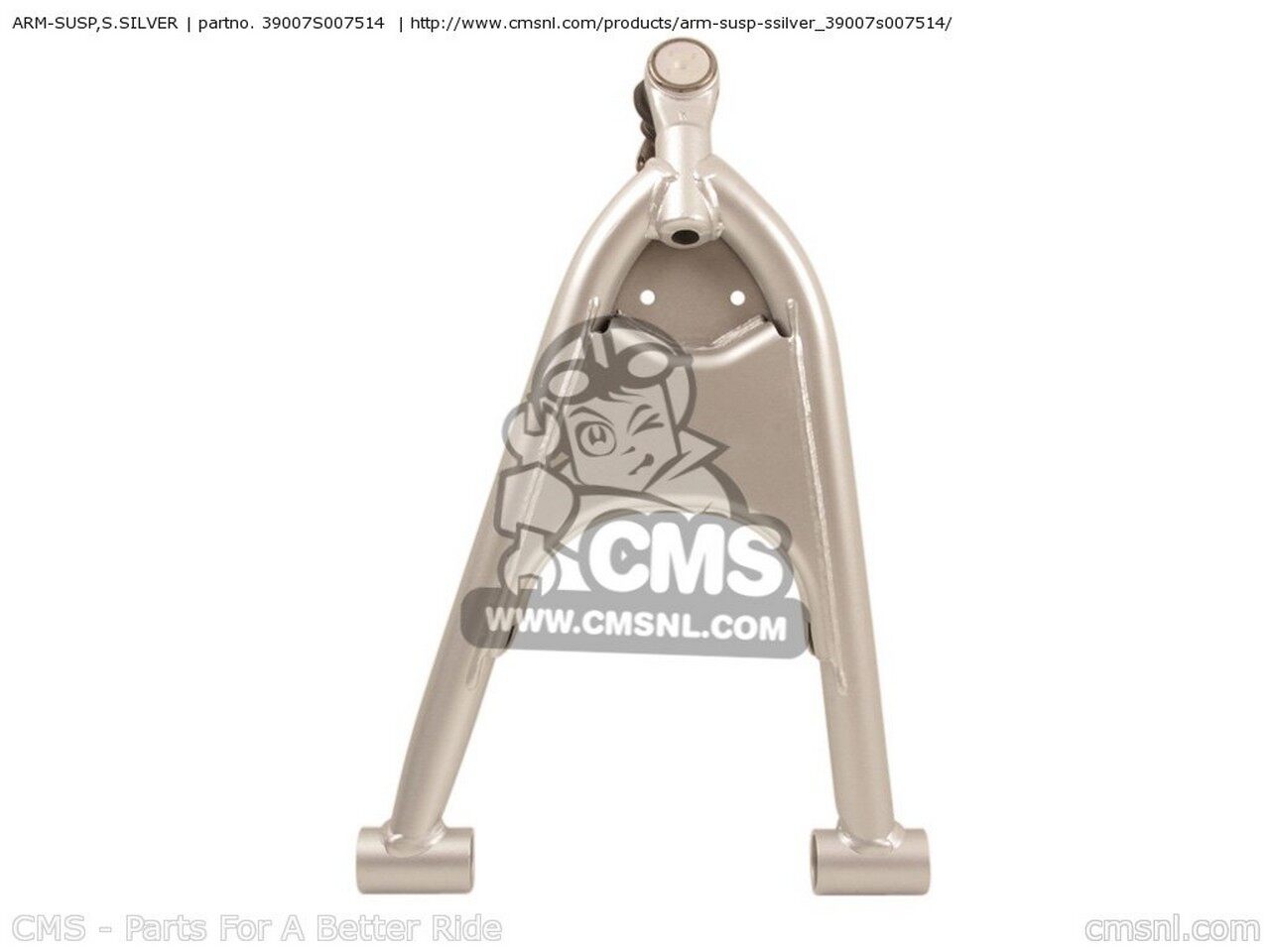 CMS シーエムエス アーム-SUSP，S．SILVER KSF400-A1 KFX400 2003 USA KSF400-A2 2004 KAWASAKI カワサキ その他サスペンションオプション・補修部品 サスペンション 足回り