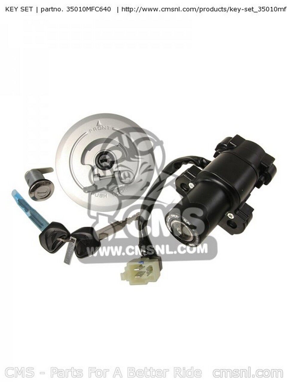 CMS シーエムエス KEY SET FMX650 2005 5 ENGLAND / MKH EUROPEAN DIRECT SALES KPH 25K FRANCE 2006 6 HONDA ホンダ キーシリンダー・鍵 スイッチ・ハーネス関係 電装系