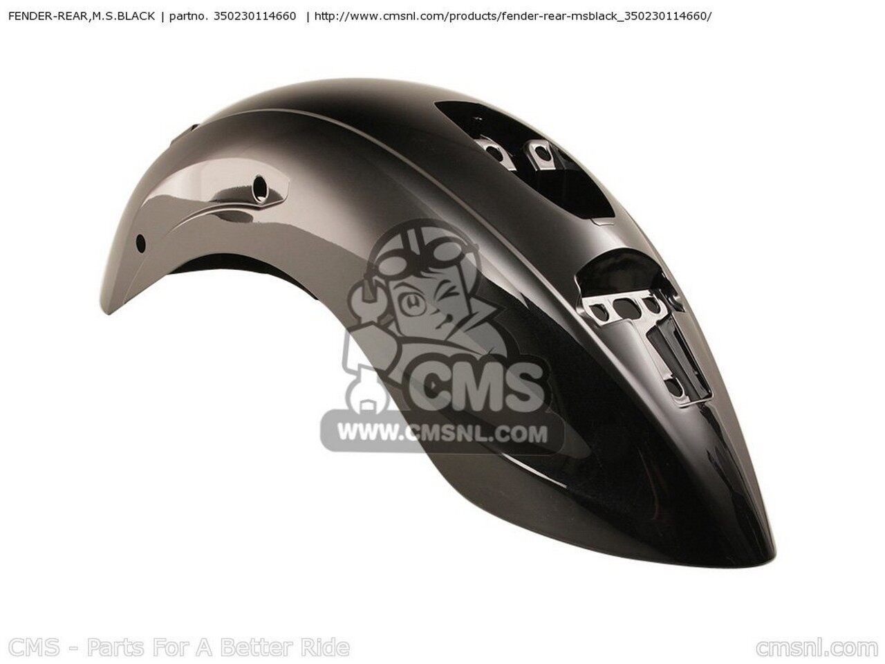 CMS �������२�� FENDER-REAR��M.S.BLACK VN900BAF VULCAN 900 CLASSIC 2010 USA VN900BEF 2014 KAWASAKI ���掠�� �ꥢ�ե������ �ե��������Ϣ ����